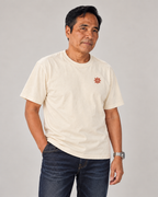 Rice Is Not a Side Tee in Barong Cream — model front view
